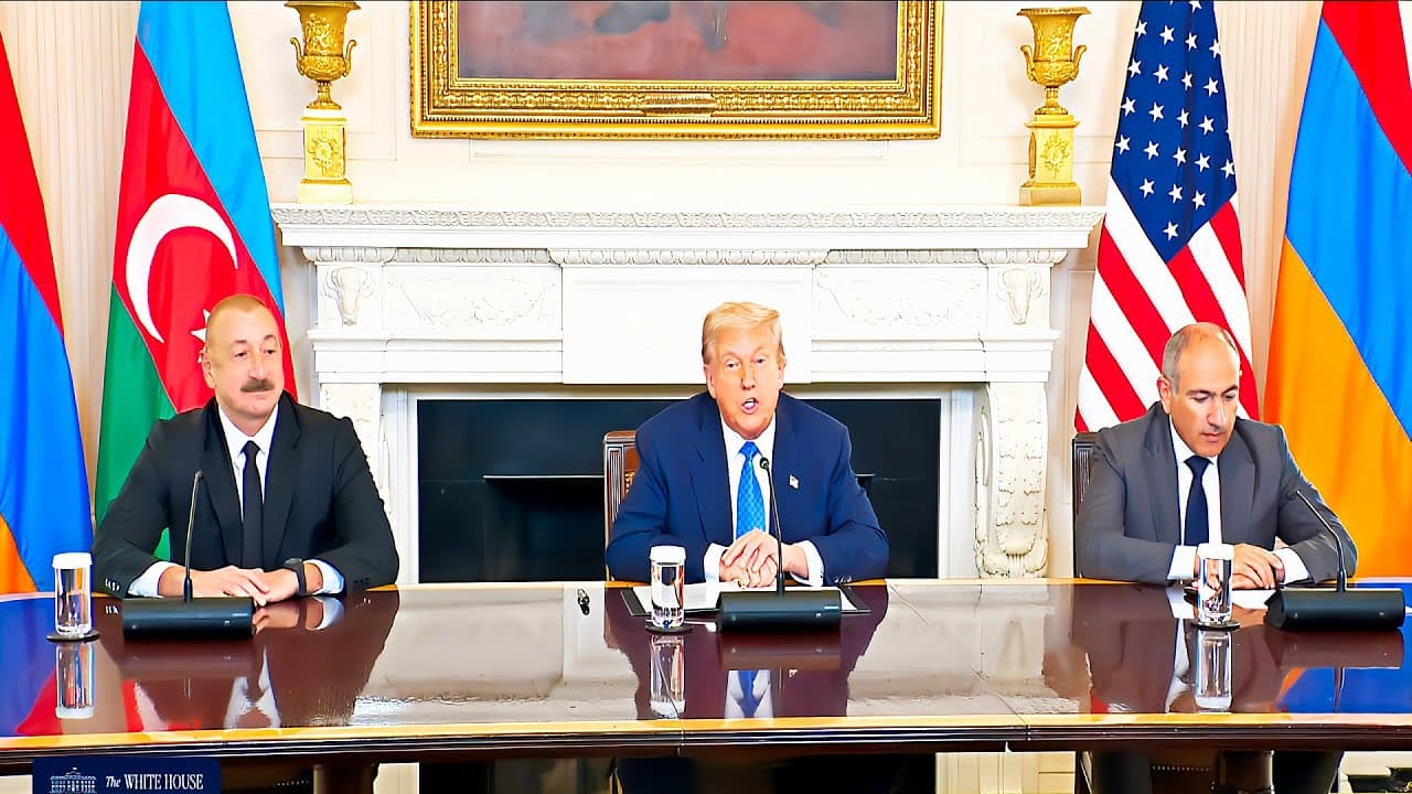 Armenia and Azerbaijan Forge Historic Peace Deal at White House, Opening Key Transit Routes