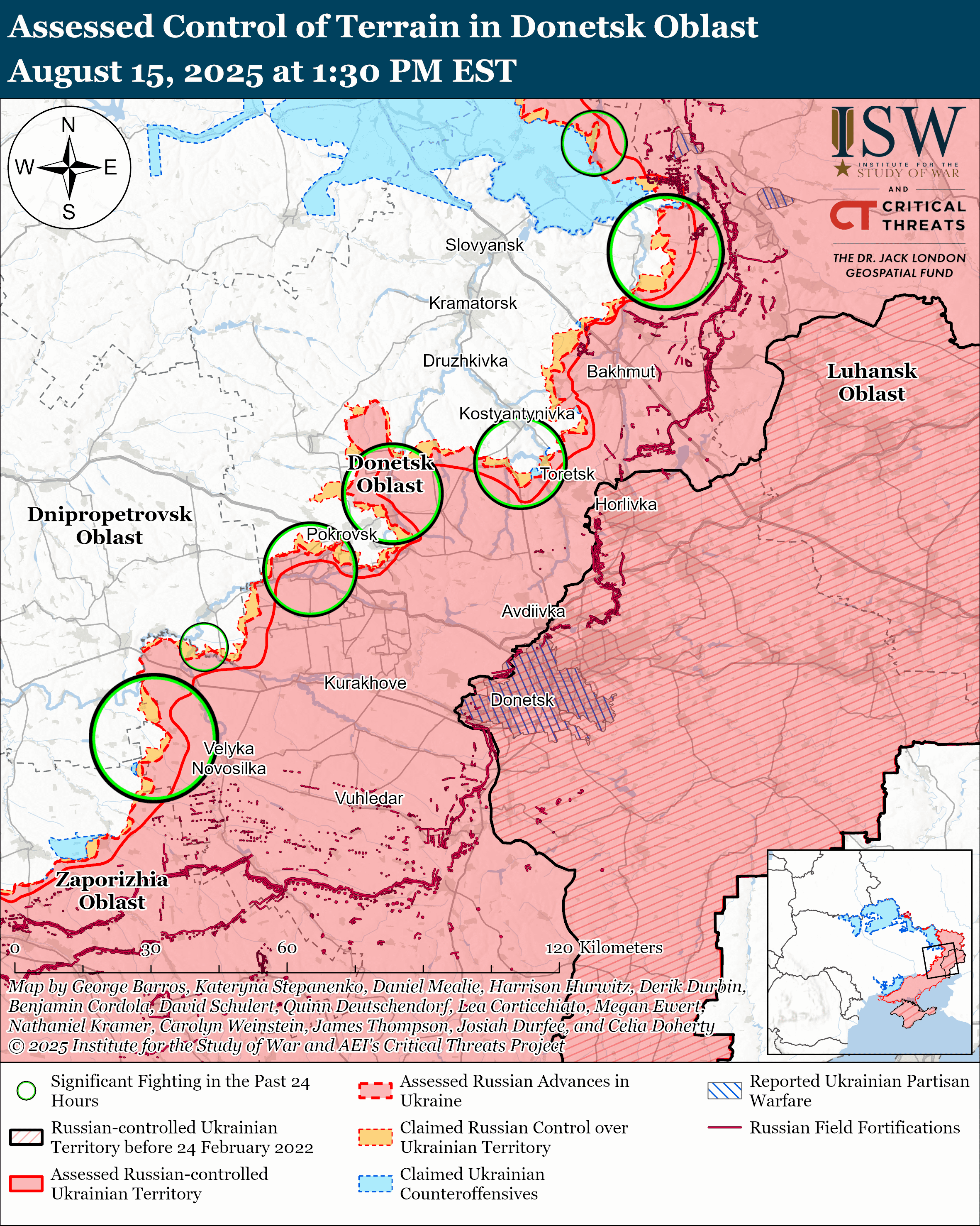Ukrainian Forces Repel Russian Advance, Retake Six Villages Near Dobropillia