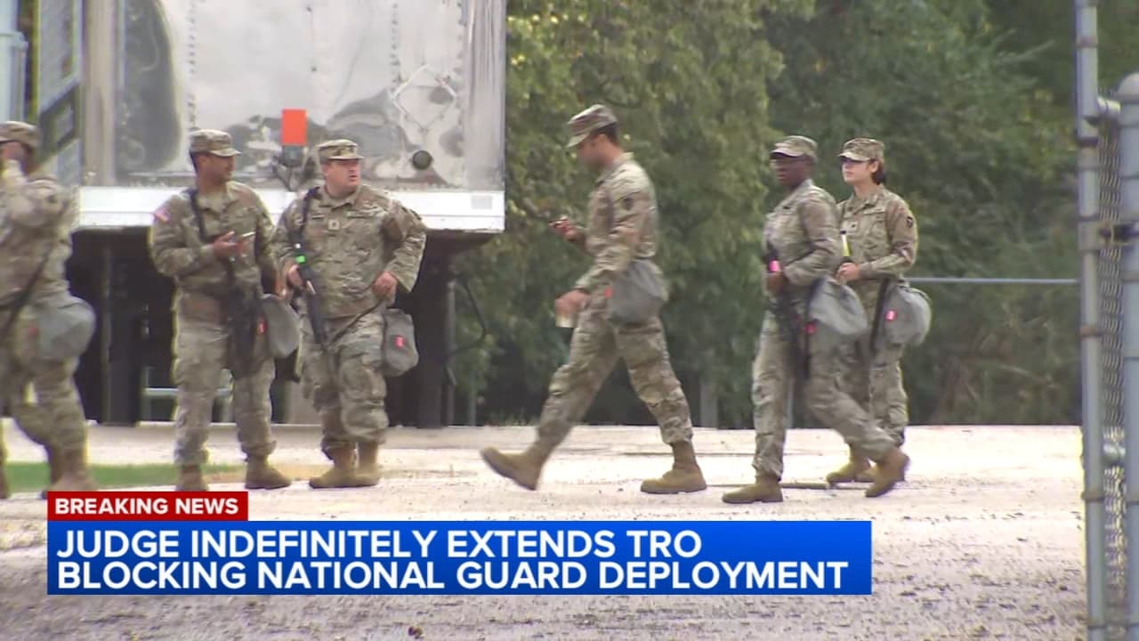 Judge extends block on National Guard deployment in Chicago indefinitely