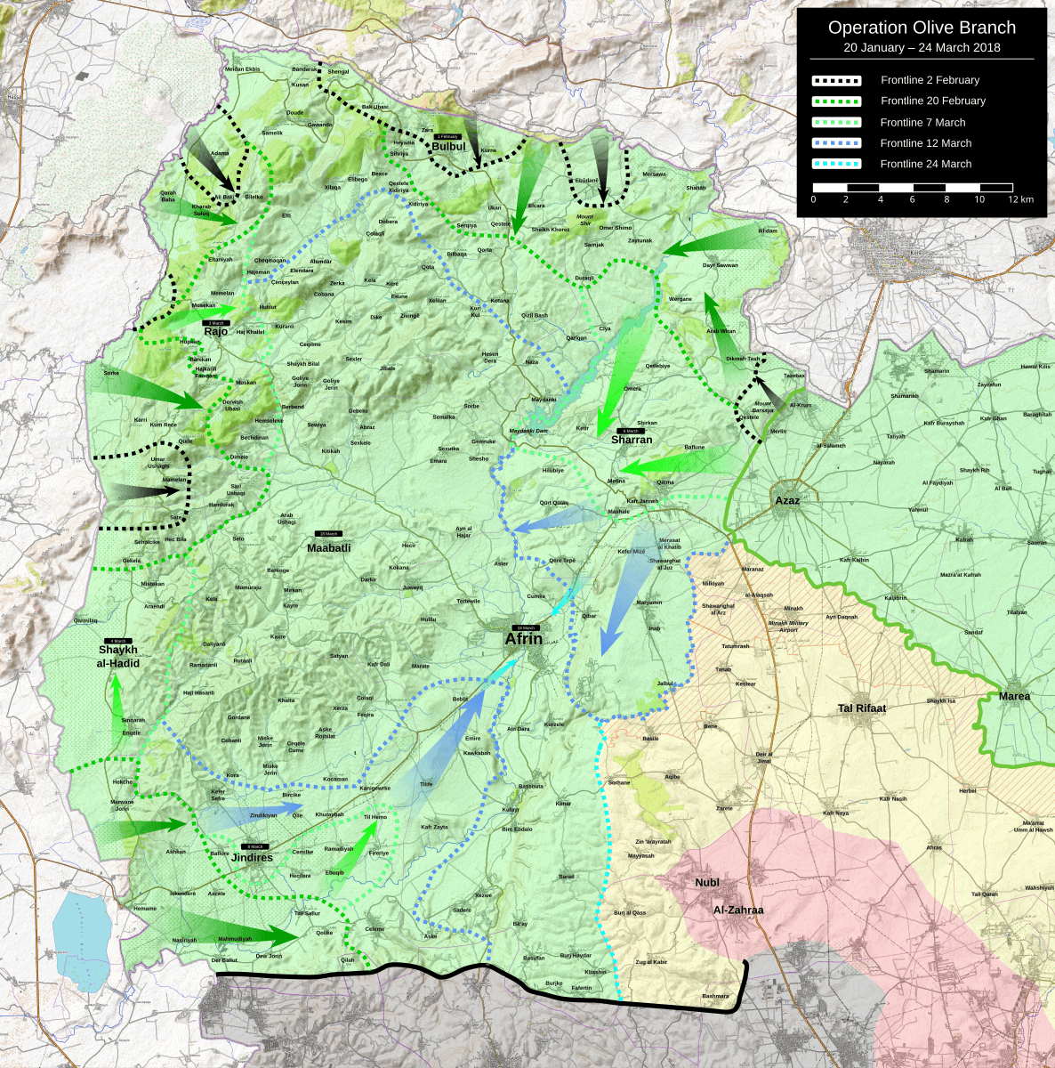 Large SNA convoys depart Azaz and Mare' towards Aleppo amid fighting