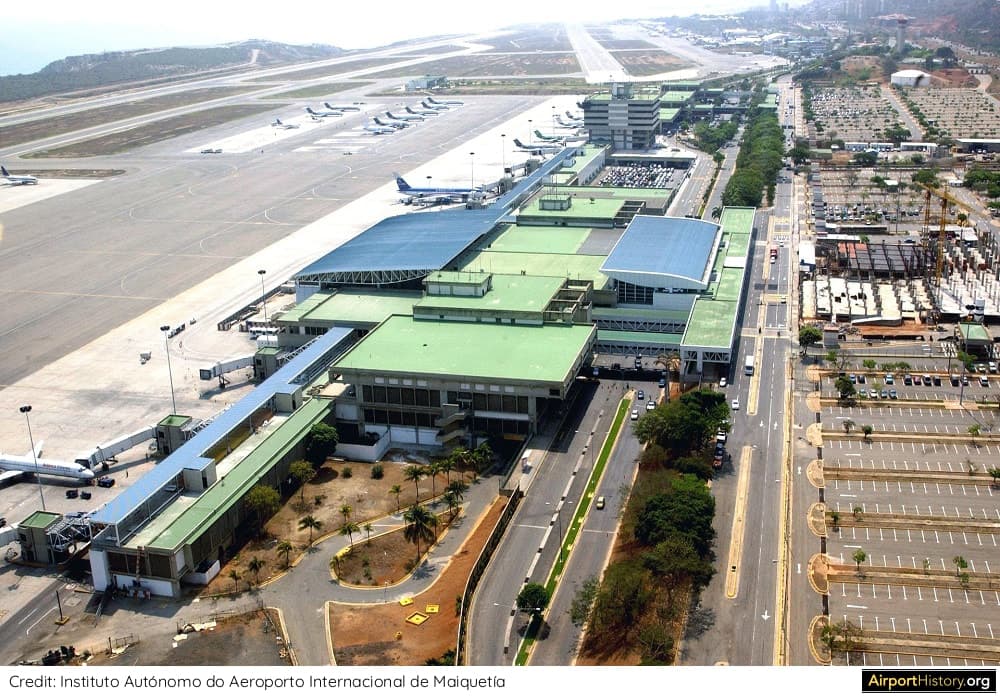 Caracas International Airport under US military control, ready for transport