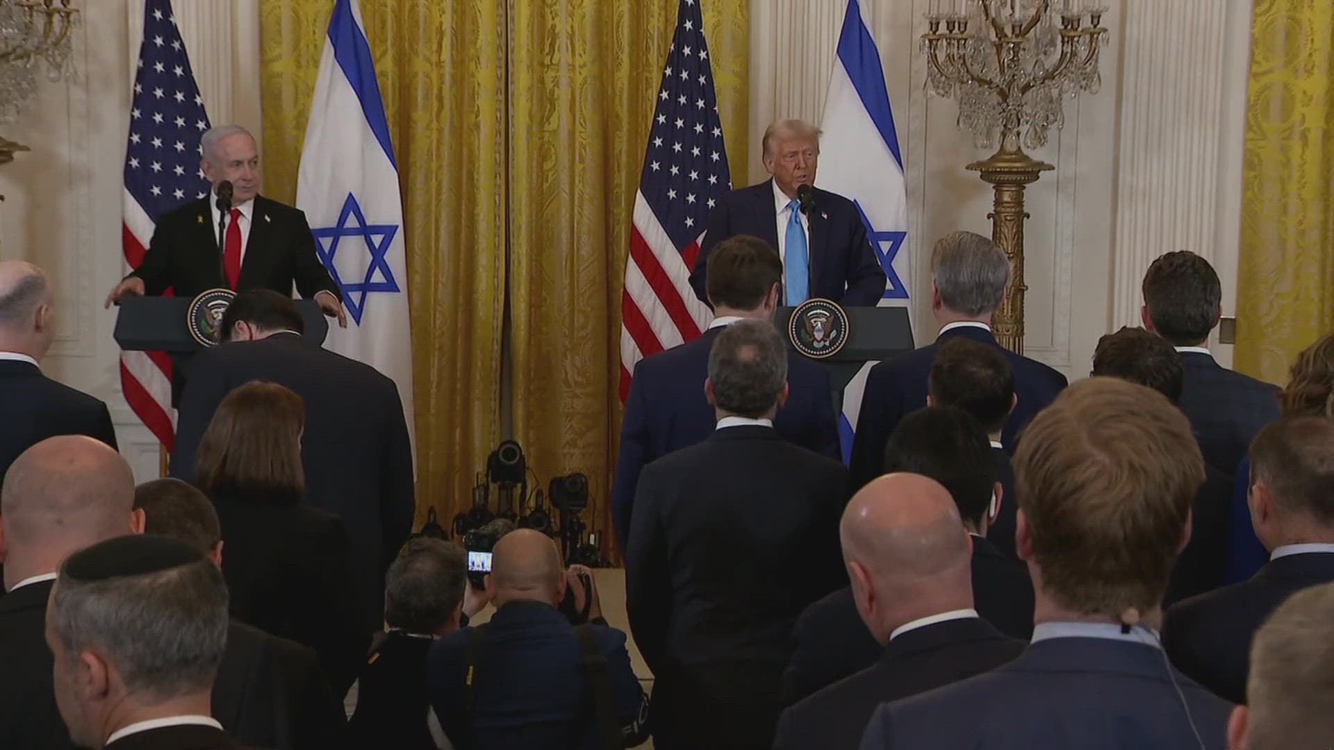 Trump says Gaza will be rebuilt brick by brick with neighboring countries' help