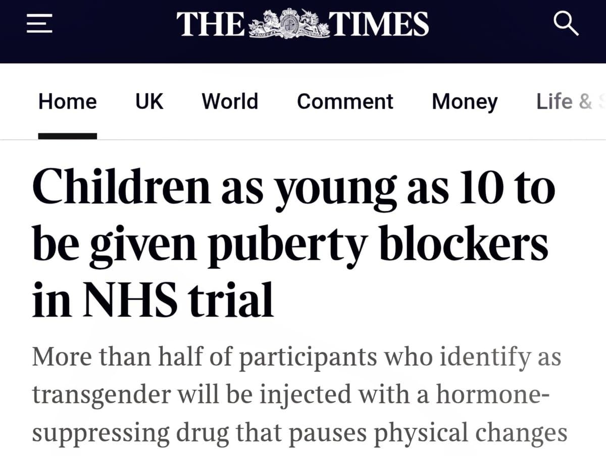Hundreds of children to receive puberty blockers in NHS-approved experiment
