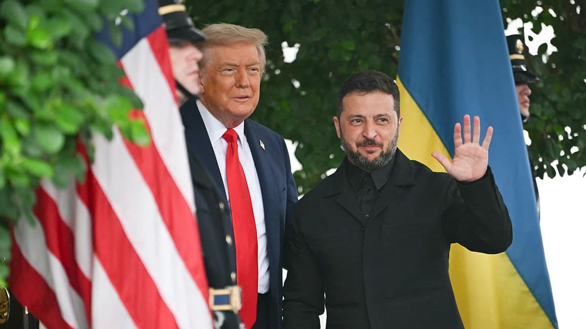 Trump and Zelensky hold video conference with European leaders