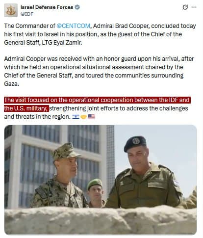 U.S. Central Command Chief Visits Israel to Enhance Military Ties