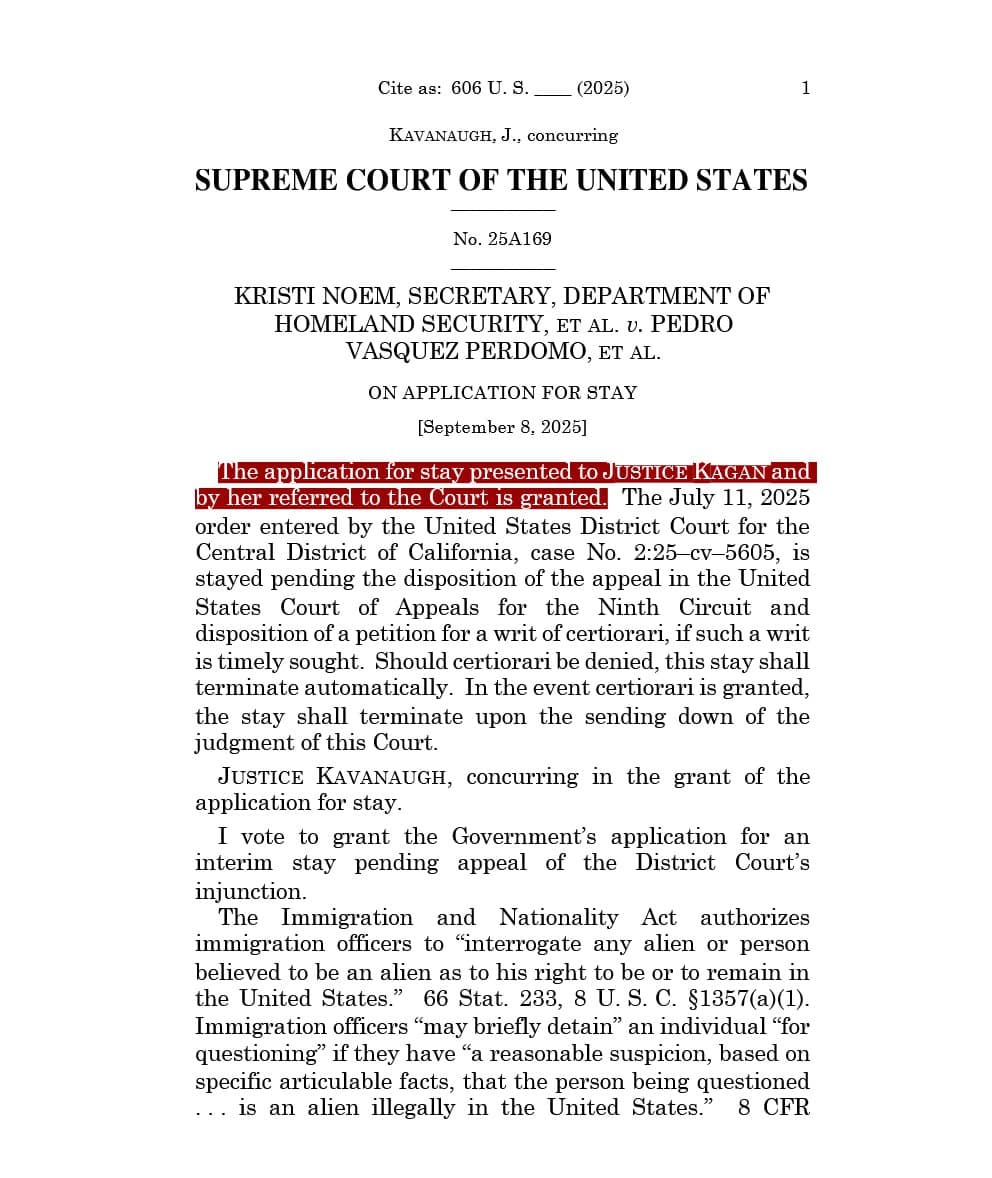 Supreme Court Allows ICE to Resume Major Raids in L.A.
