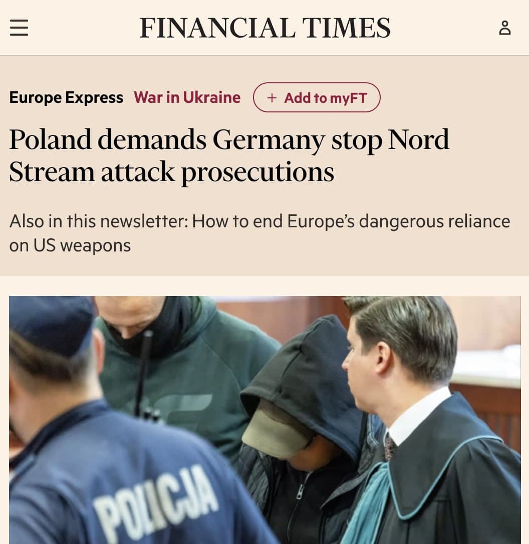 Poland demands Germany halt Nord Stream attack prosecutions