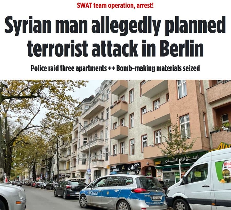 German police arrest Syrian man planning terror attack in Berlin