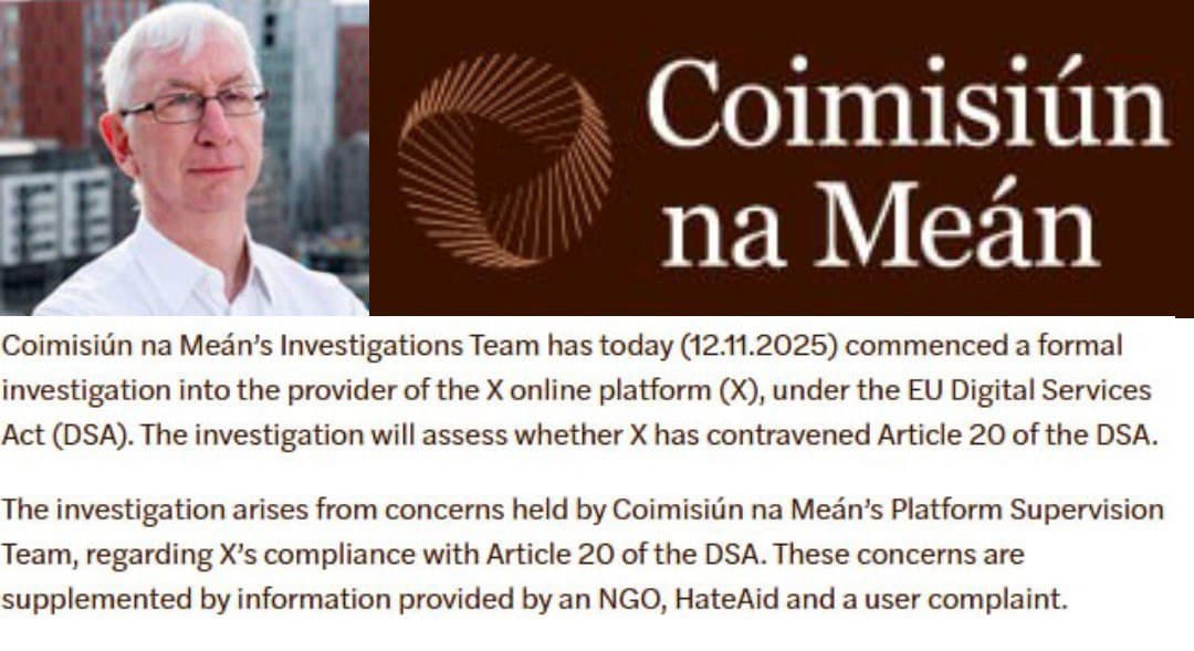 Ireland's media regulator launches investigation into X for EU law breaches