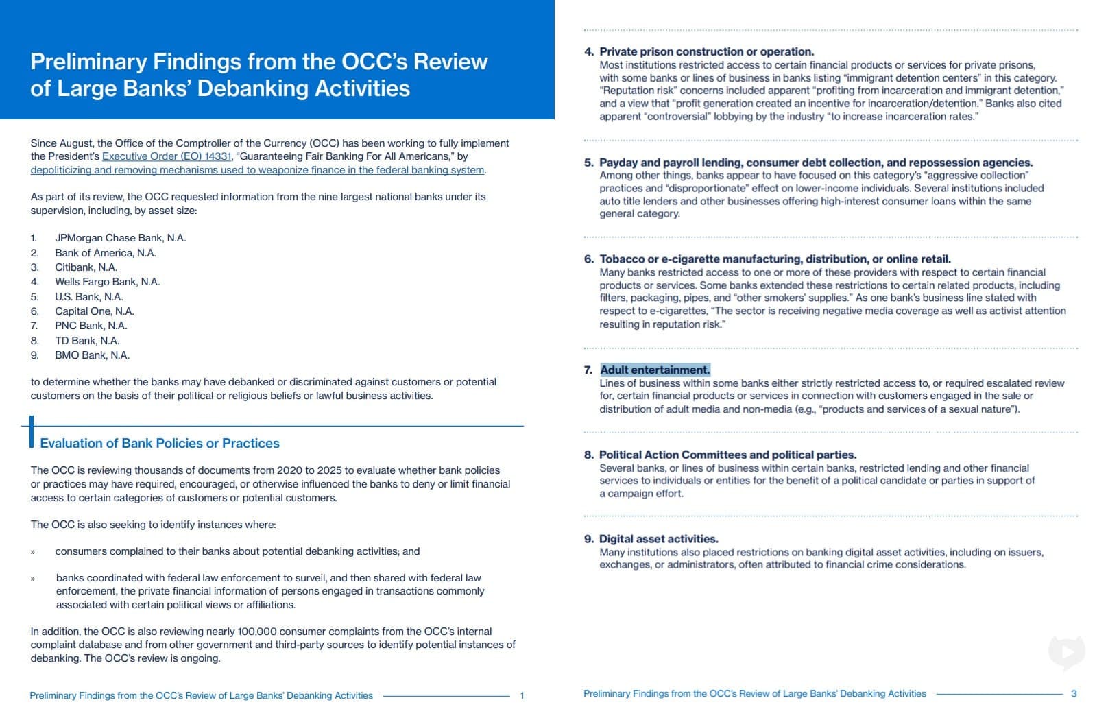 Trump admin's report finds discrimination against porn companies