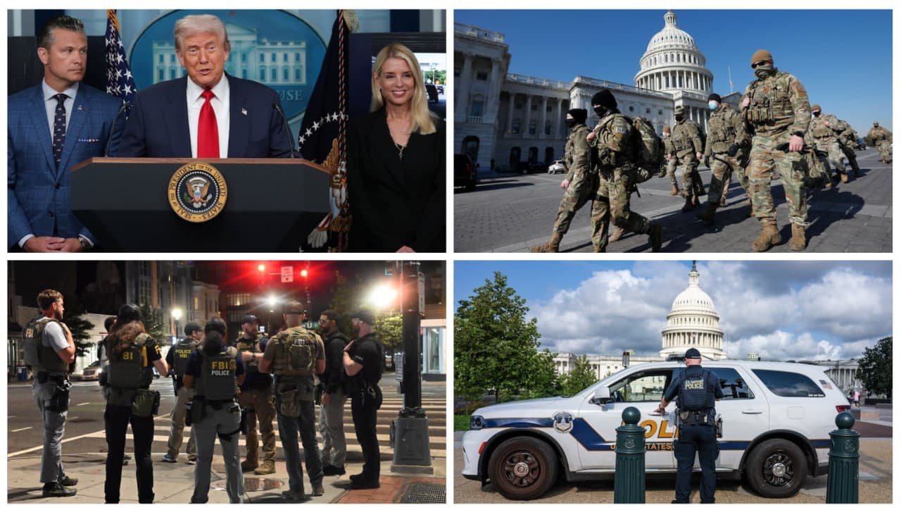 Trump Deploys 800 National Guard Troops, Federalizes D.C. Police Amid Rising Tensions