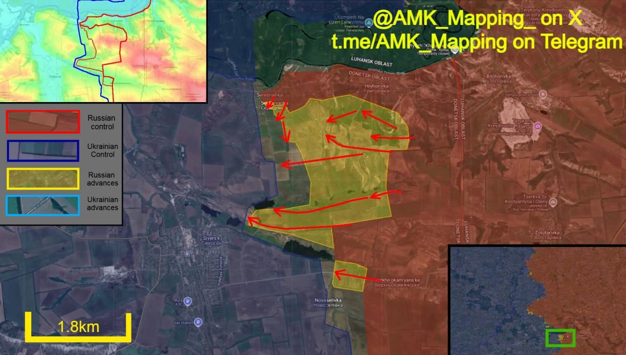 Russian Forces Advance to Within 600 Meters of Seversk, Breaking Long-Standing Stalemate