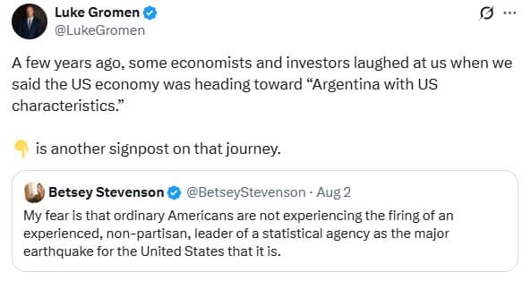 Economists Warn US Economy Could Resemble Argentina’s Crisis Amid Rising Debt