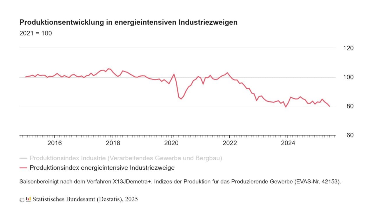Germany's Energy-Intensive Industries Plunge Over 20% as Crisis Lingers