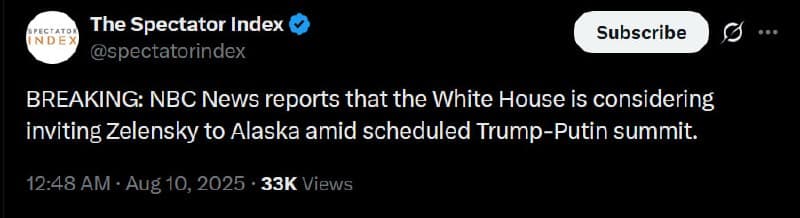 White House Weighs Zelensky's Alaska Visit as Trump-Putin Summit Looms