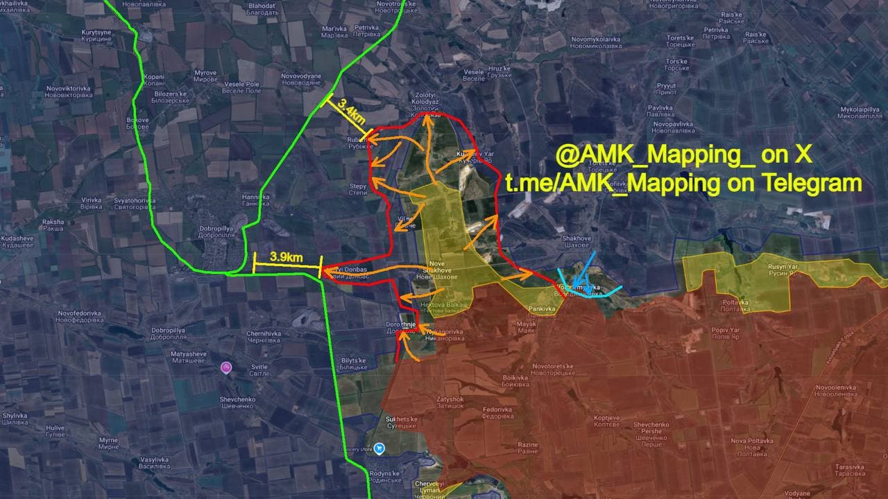 Russian Forces Capture Key Villages Near Dobropillya, Threatening Strategic Highway