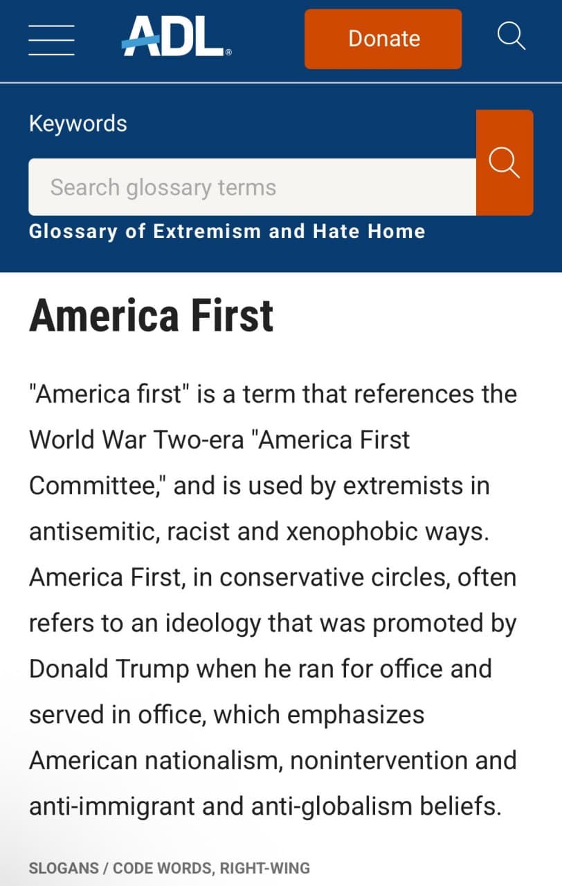 ADL Declares 'America First' Movement as Antisemitic, Fueling National Debate