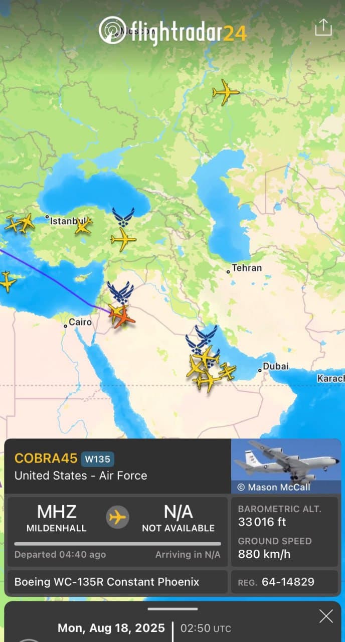 Breaking: USAF Deploys WC-135R Nuke Sniffer to Al Udeid Base