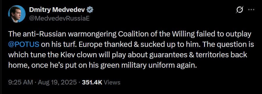 Breaking: Medvedev Critiques US-EU Ties Amid Ukraine Conflict