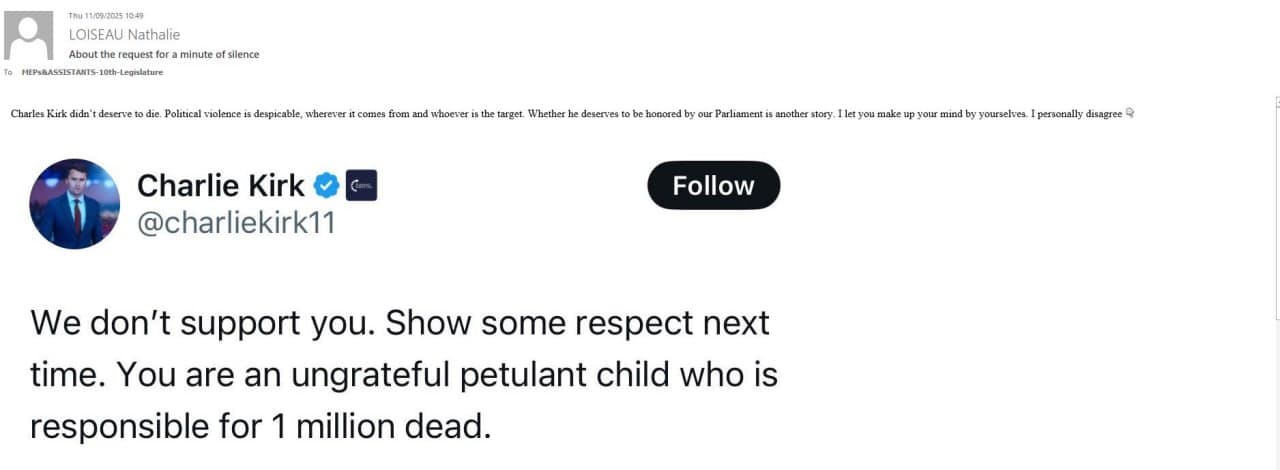 Cocarde Etudiante Exposes EU MEP's Opposition to Kirk Tribute