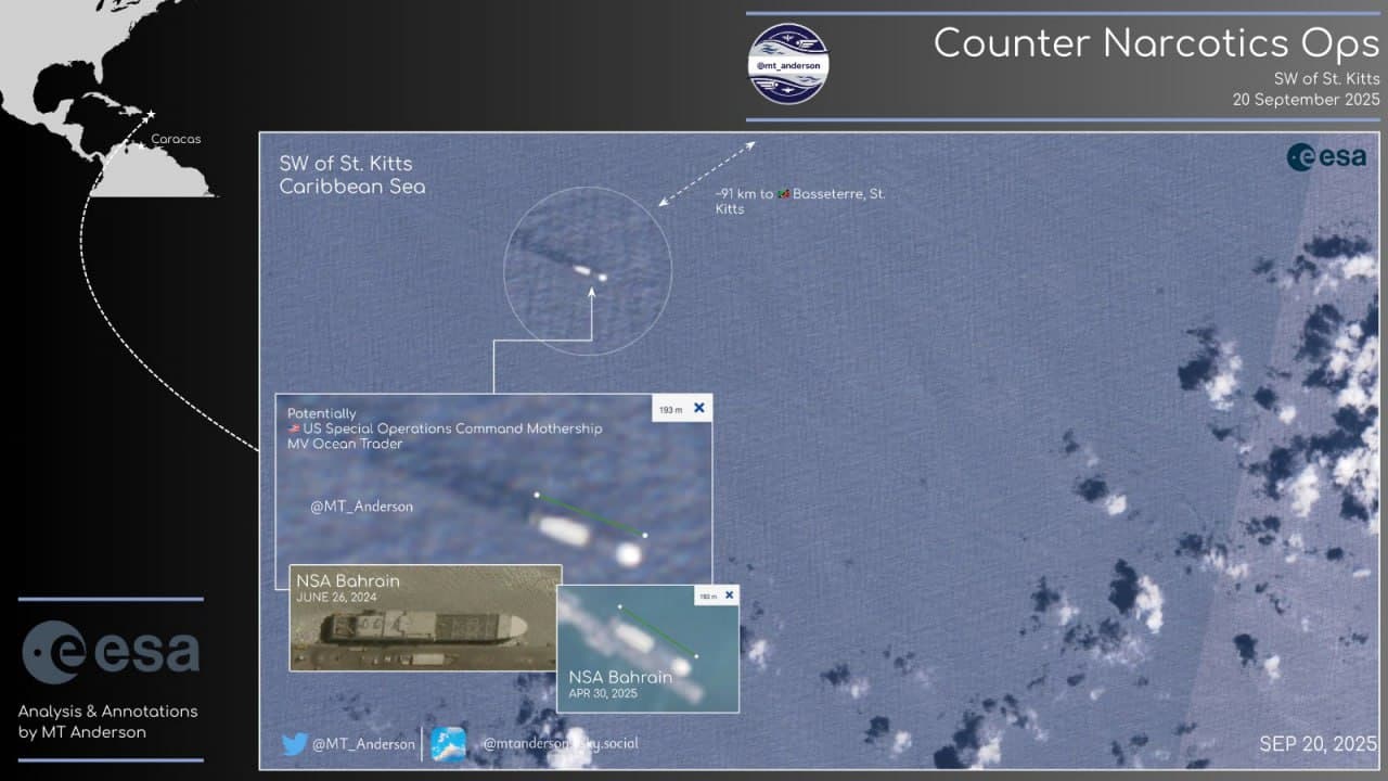 MV Ocean Trader sighted near Venezuela, US Navy presence at 15%