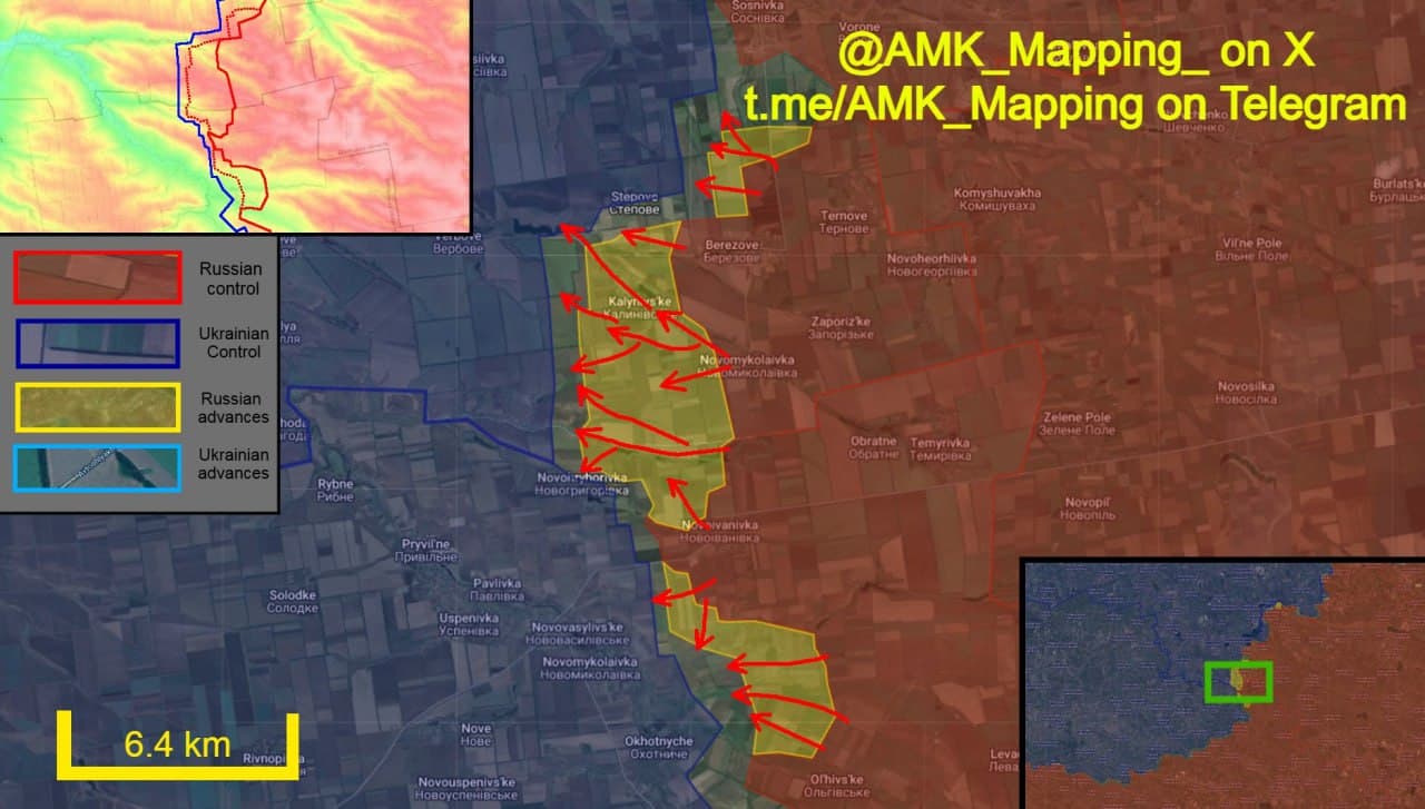 Russian forces advance west towards Yanchur River in Pokrovskoye and Gulyaipole