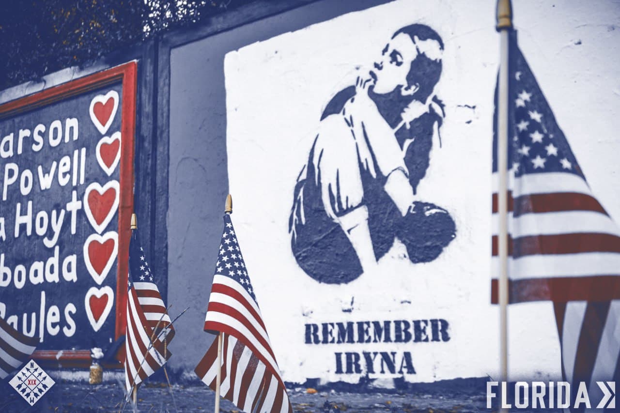 Activists place mural in Florida for murdered Ukrainian refugee Iryna Zarutska