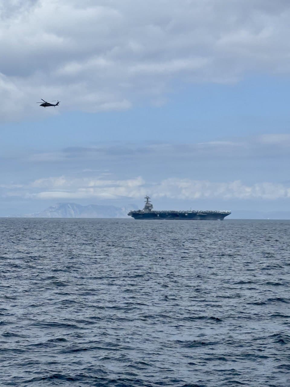 USS Gerald R. Ford carrier strike group operates in western Mediterranean