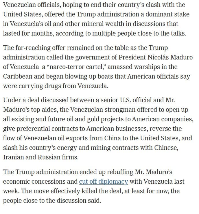 US buys 30% of Venezuelan oil under special contracts