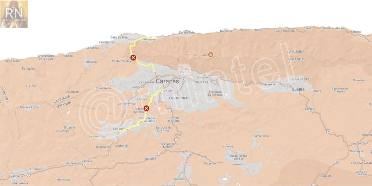 Venezuelan authorities block 2 of 5 routes into Caracas with barriers