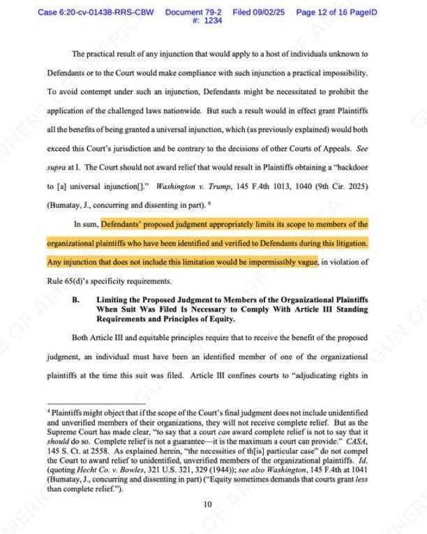 Trump's government forces gun rights group to hand over membership list