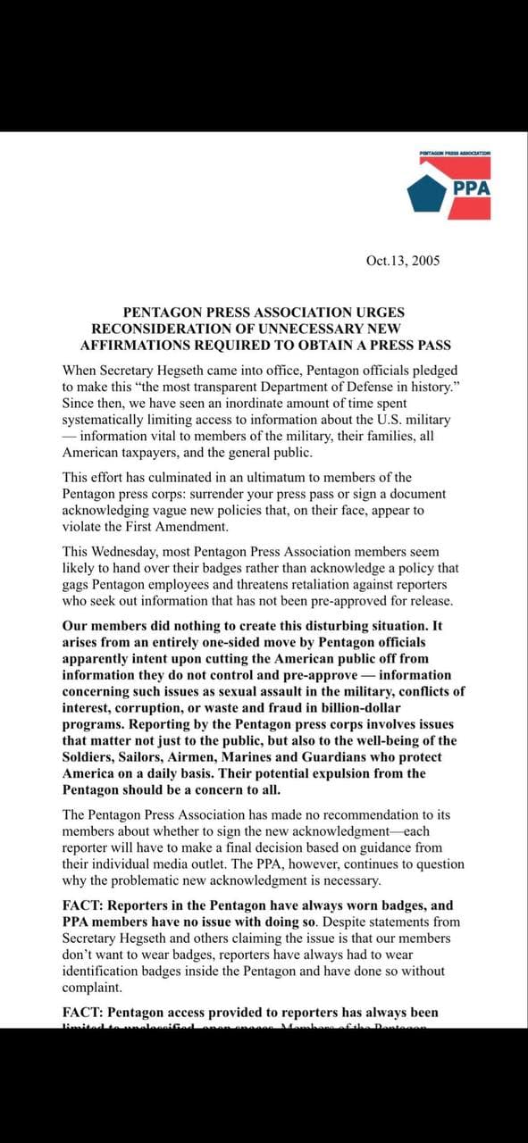 Major news outlets refuse new Pentagon press restrictions under Hegseth