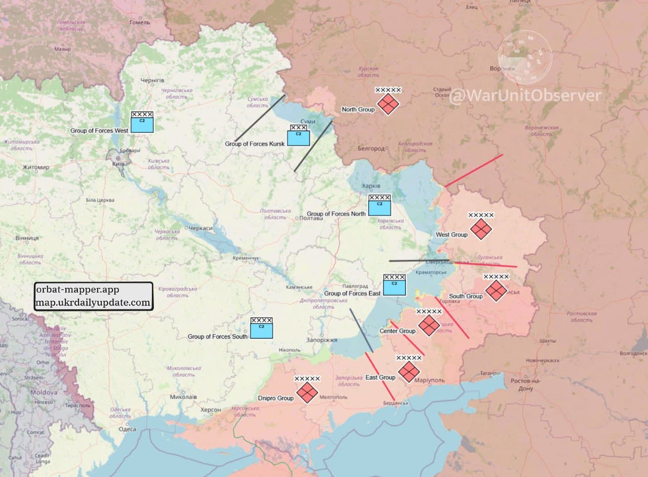 Ukraine establishes new Groups of Forces, replacing previous OSUVs