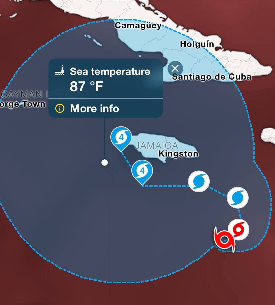 Hurricane Melissa forecasted to impact Jamaica with CAT 4+ conditions