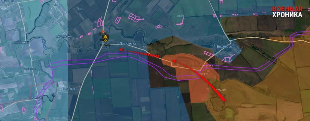 Russian troops capture Yegorovka, advance towards Danilovka