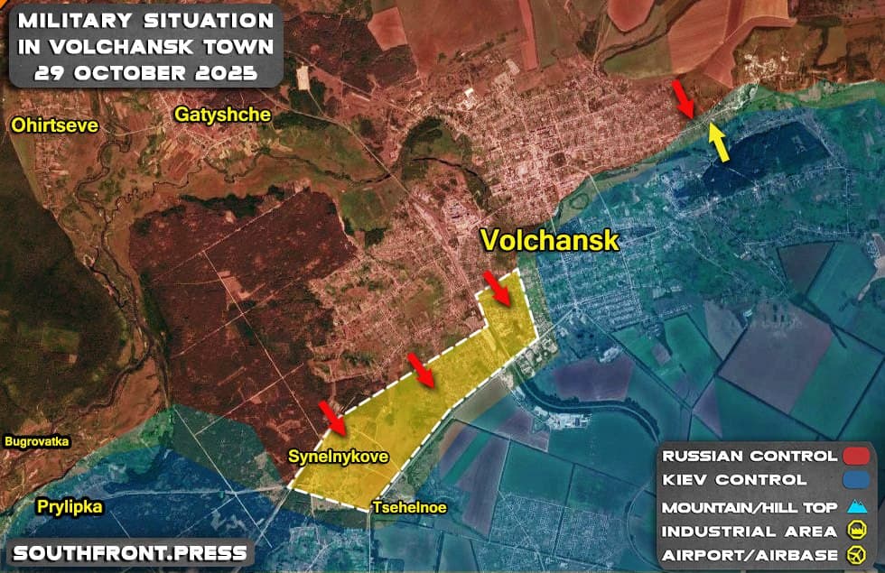 Russian troops capture western districts of Volchansk and advance towards Beliy Kolodez