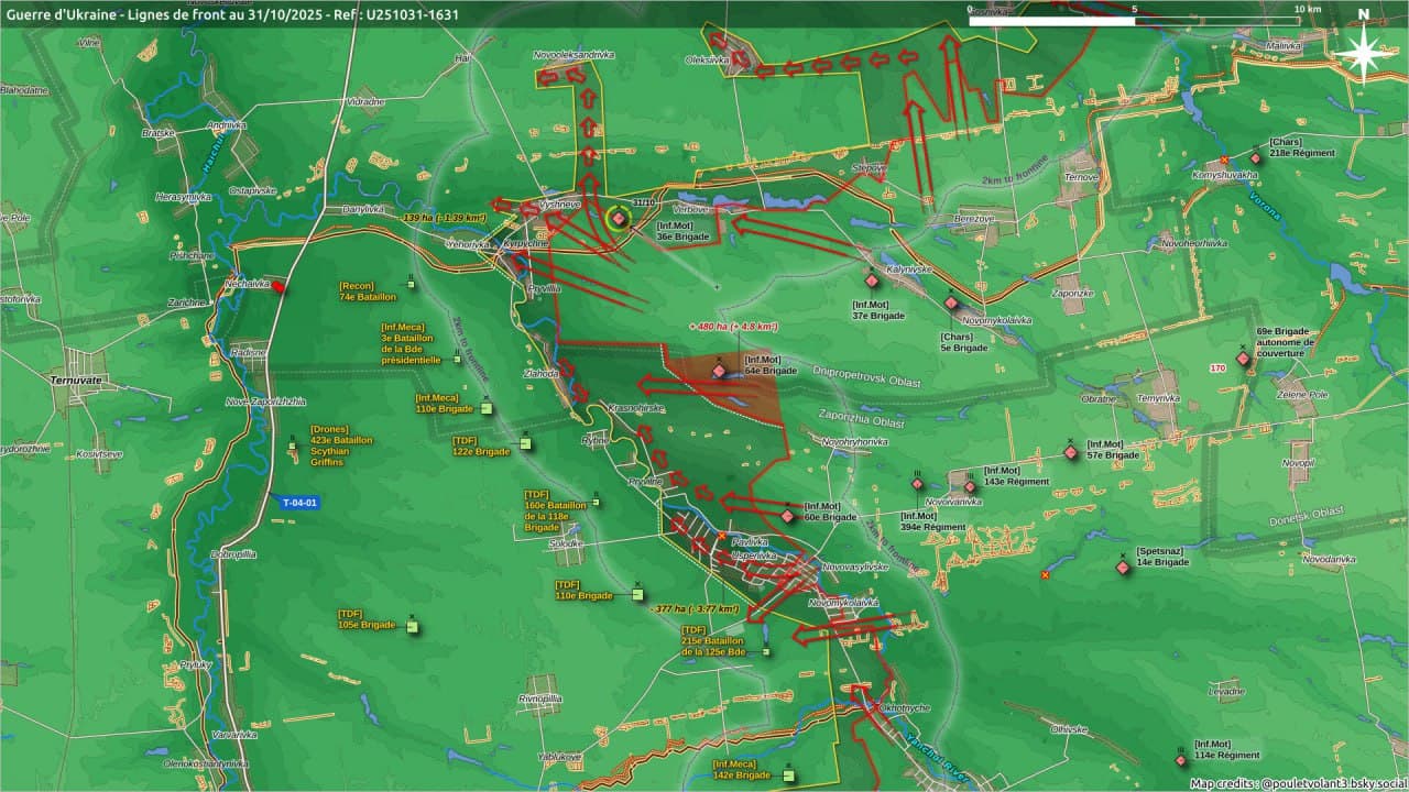 Russian troops capture towns east of Yanchur river, nearing Pokrovskoye