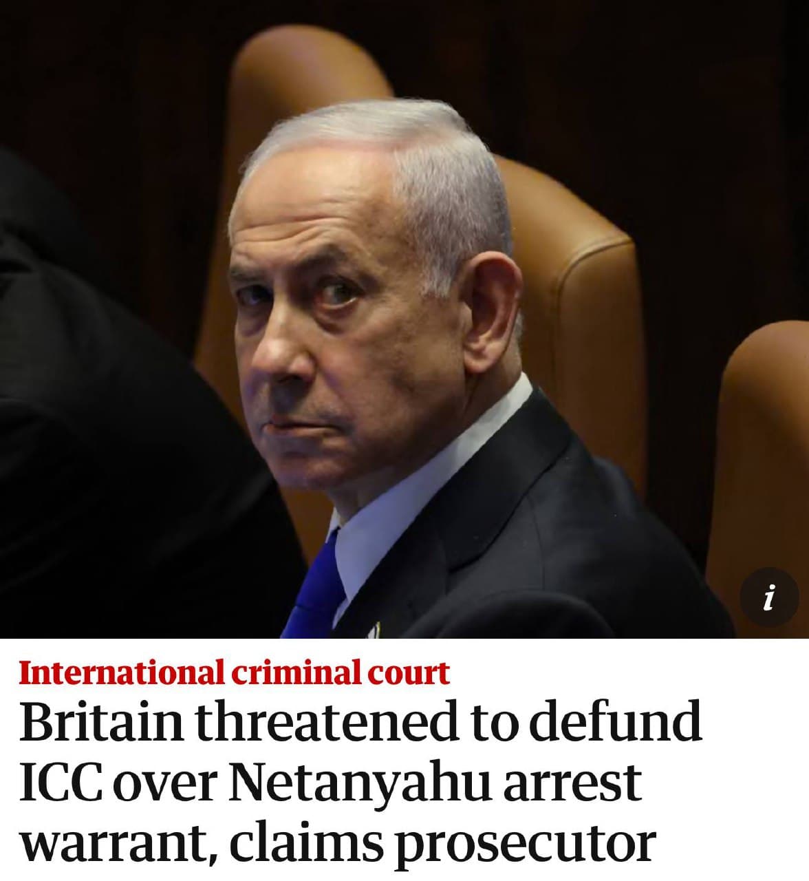 ICC prosecutor claims UK threatened to cut funding over Netanyahu warrants