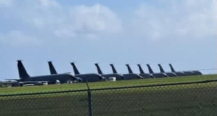 10 USAF KC-135s deployed at Las Américas International Airport