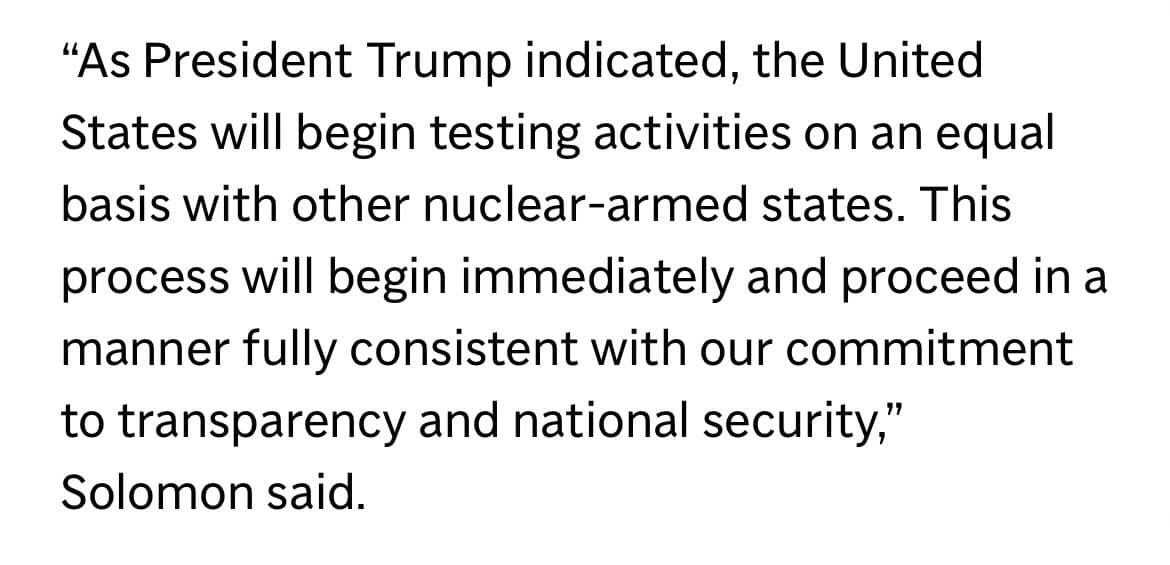 US defends plans to resume nuclear testing at Nov. 10 CTBT meeting
