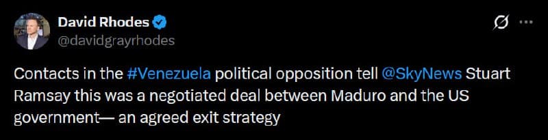 Venezuelan opposition claims Maduro accepted U.S. surrender deal