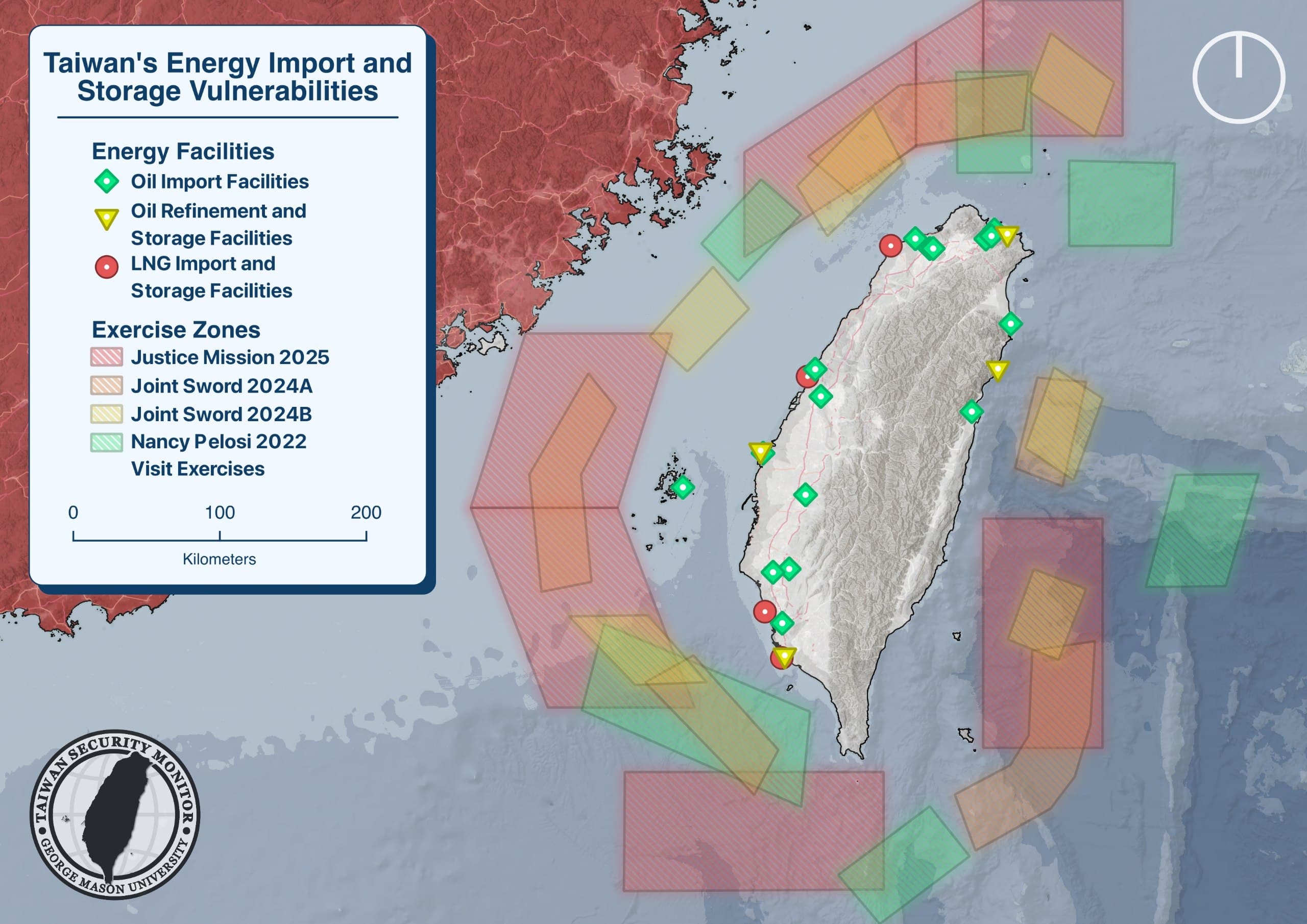 Taiwan rehearses blockade of major energy import facilities in exercises
