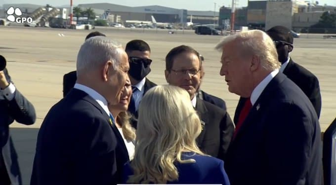 President Trump meets with Israeli Prime Minister Netanyahu and President Herzog