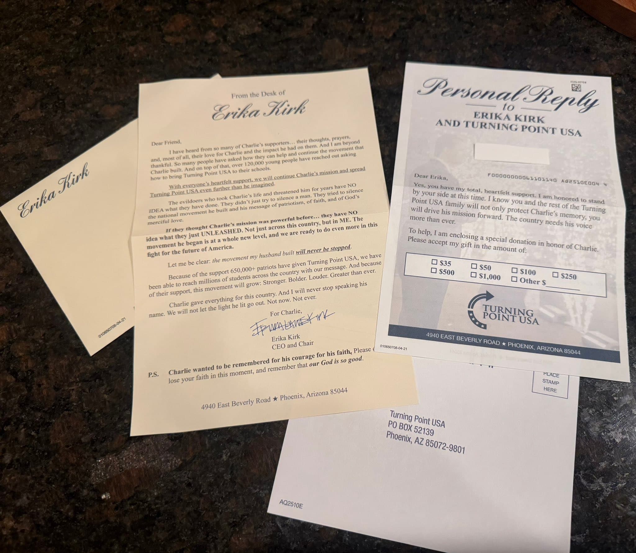 Turning Point USA seeks donations to support Charlie Kirk's legacy