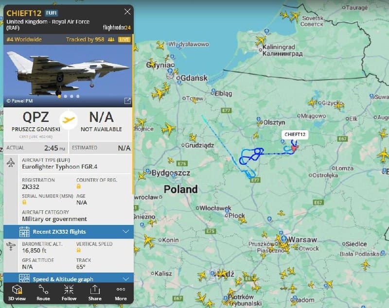 RAF Eurofighter Typhoons Conduct Drills Near Russian Border Amid Rising Tensions