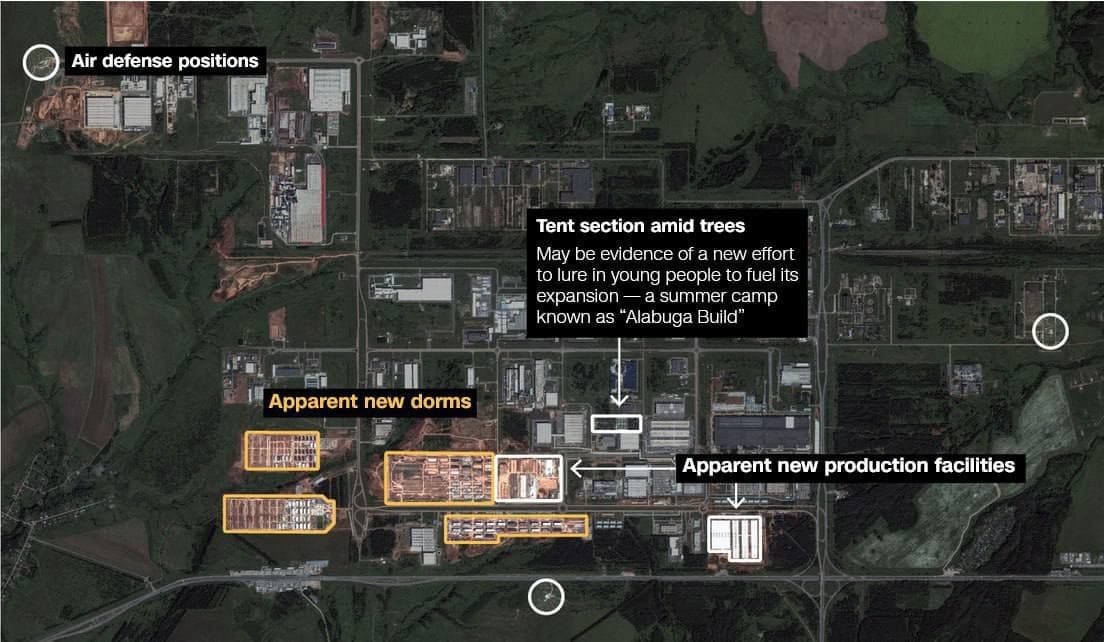 Russia's Alabuga Drone Factory Expands Production Capacity to Bolster Ukraine War Efforts