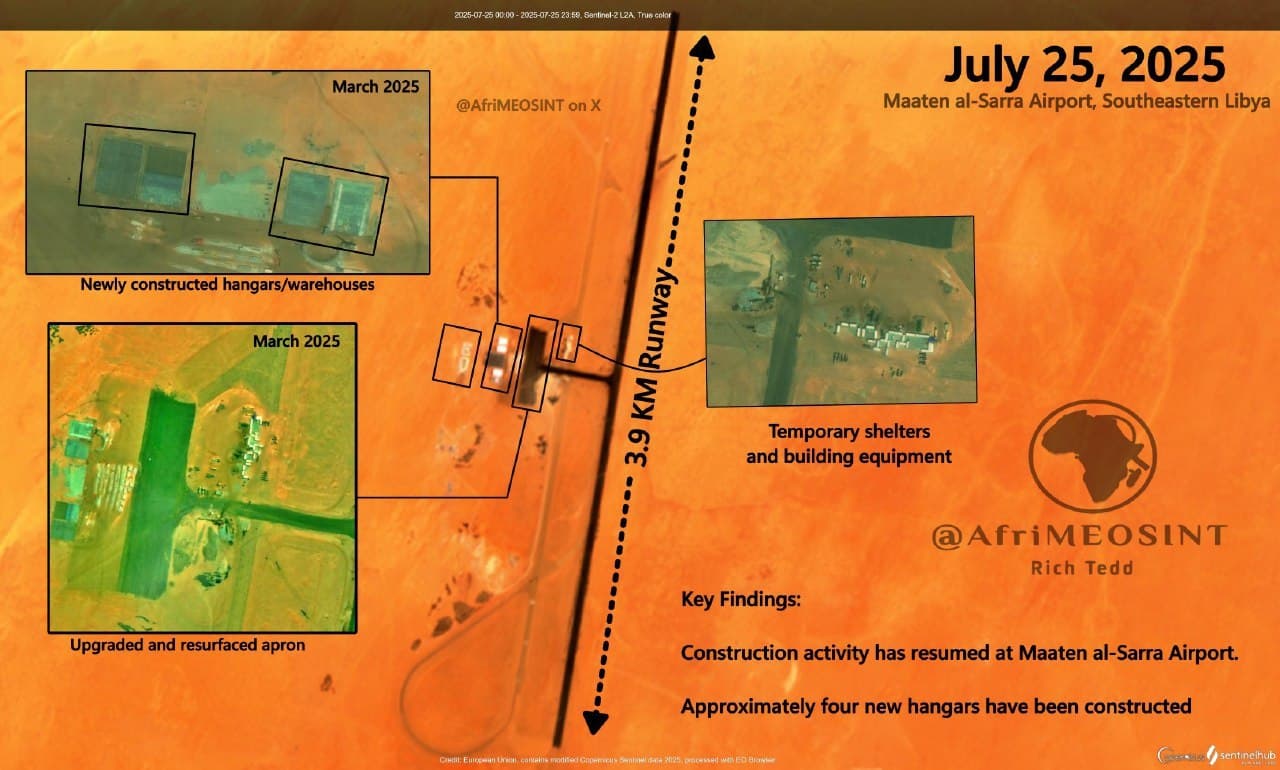 Russia’s Africa Corps Expands Influence with Upgrades at Libya’s Maaten el-Sarra Base
