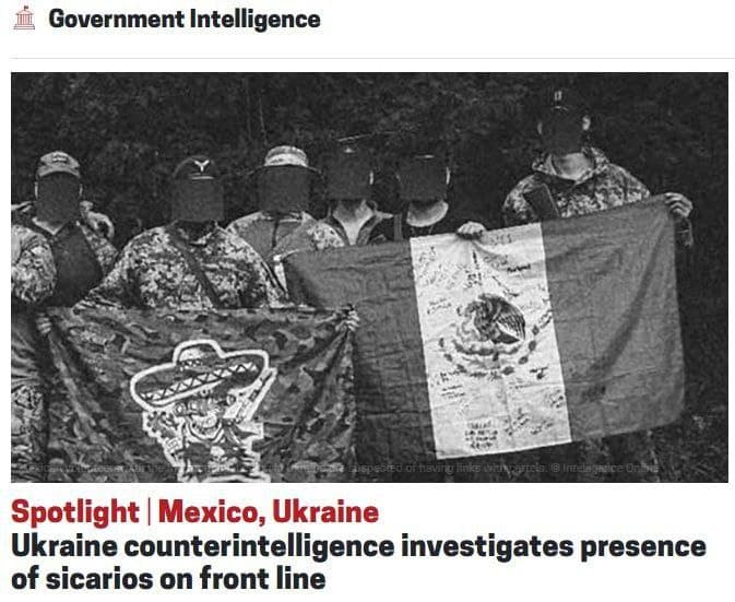 Ukrainian Intelligence Investigates Possible Cartel Members Joining Armed Forces