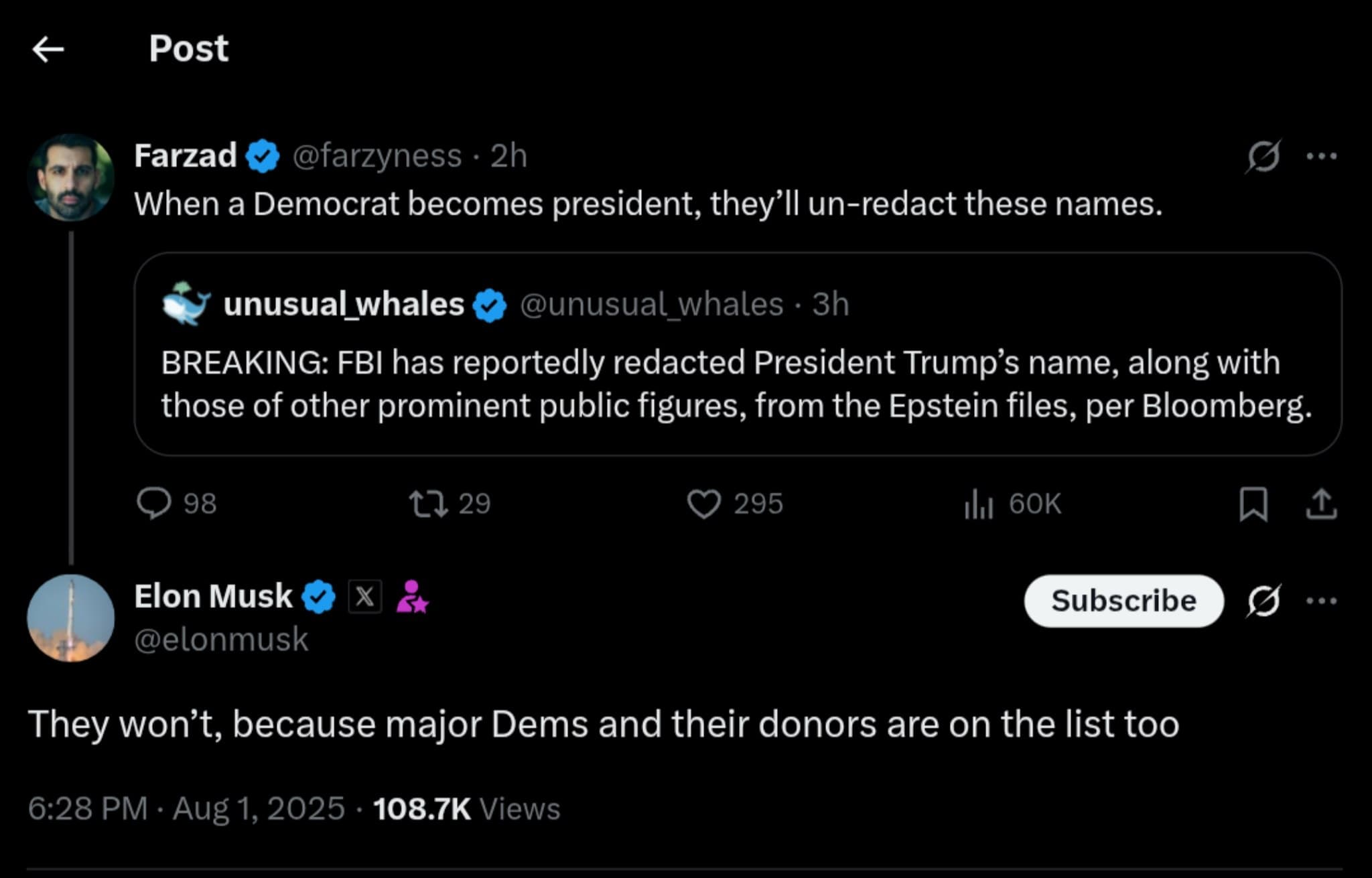 Elon Musk Reveals Prominent Democrats Linked to Epstein's Infamous Black Book