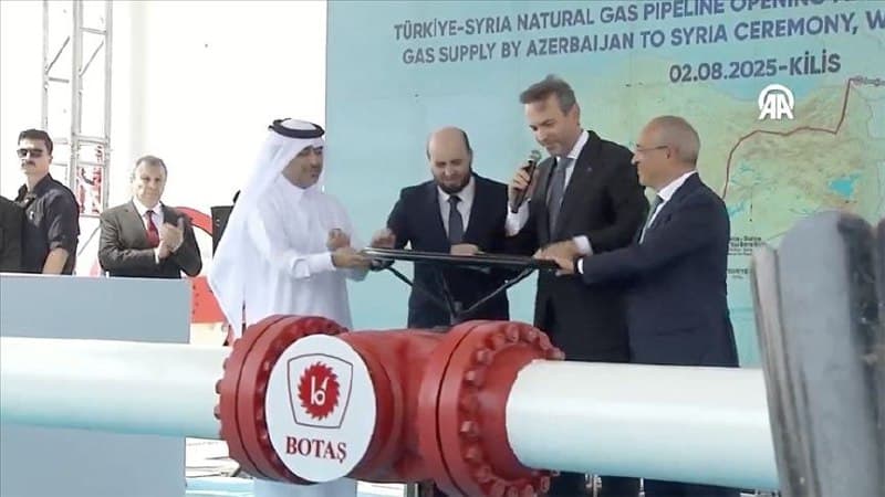 Turkey Begins Natural Gas Flow to Syria, Boosting Energy Exports by 25%